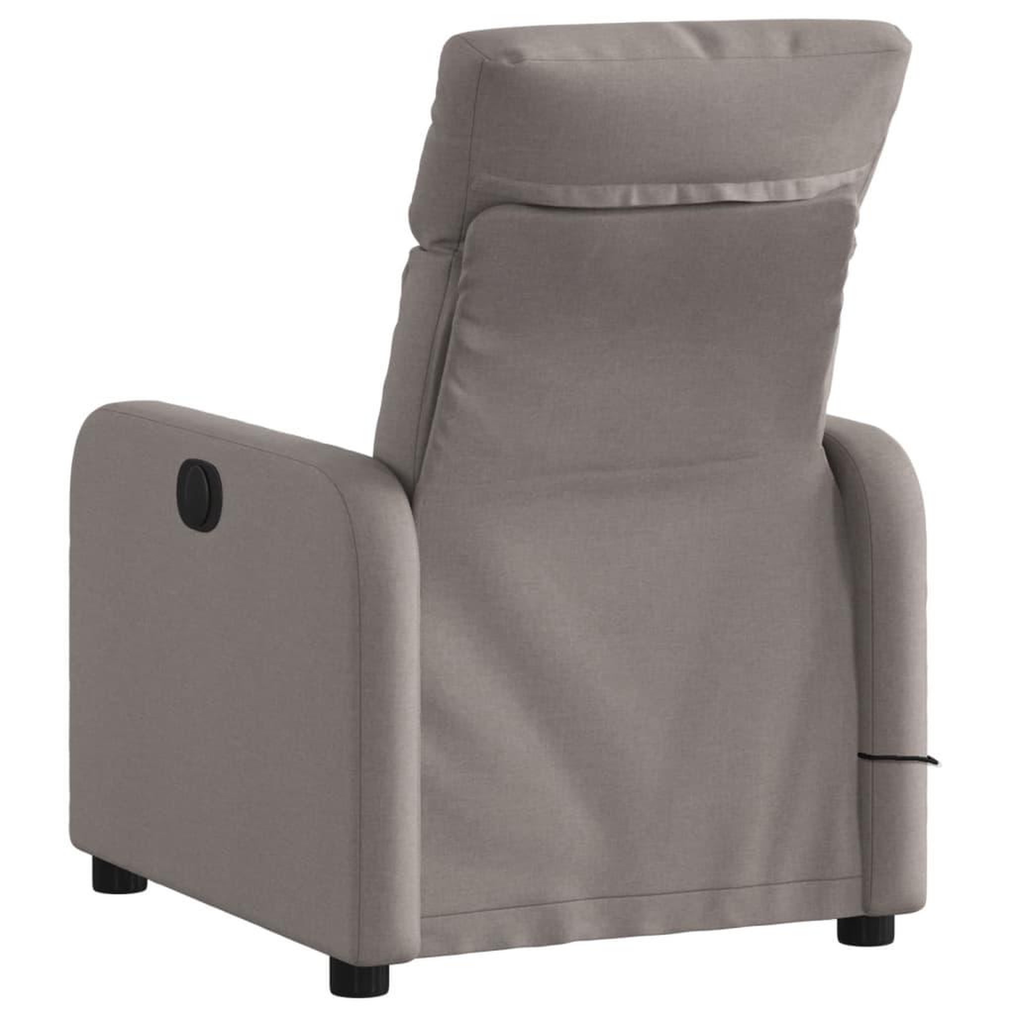 Voir la diapositive 4 : VIDAXL Fauteuil de massage inclinable Taupe Tissu