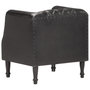 Voir la diapositive 4 : VIDAXL Chaise cabriolet Noir Cuir veritable de chevre