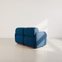 Voir la diapositive 6 : LISA DESIGN Penelope - canapé droit modulable 2 places en velours texturé