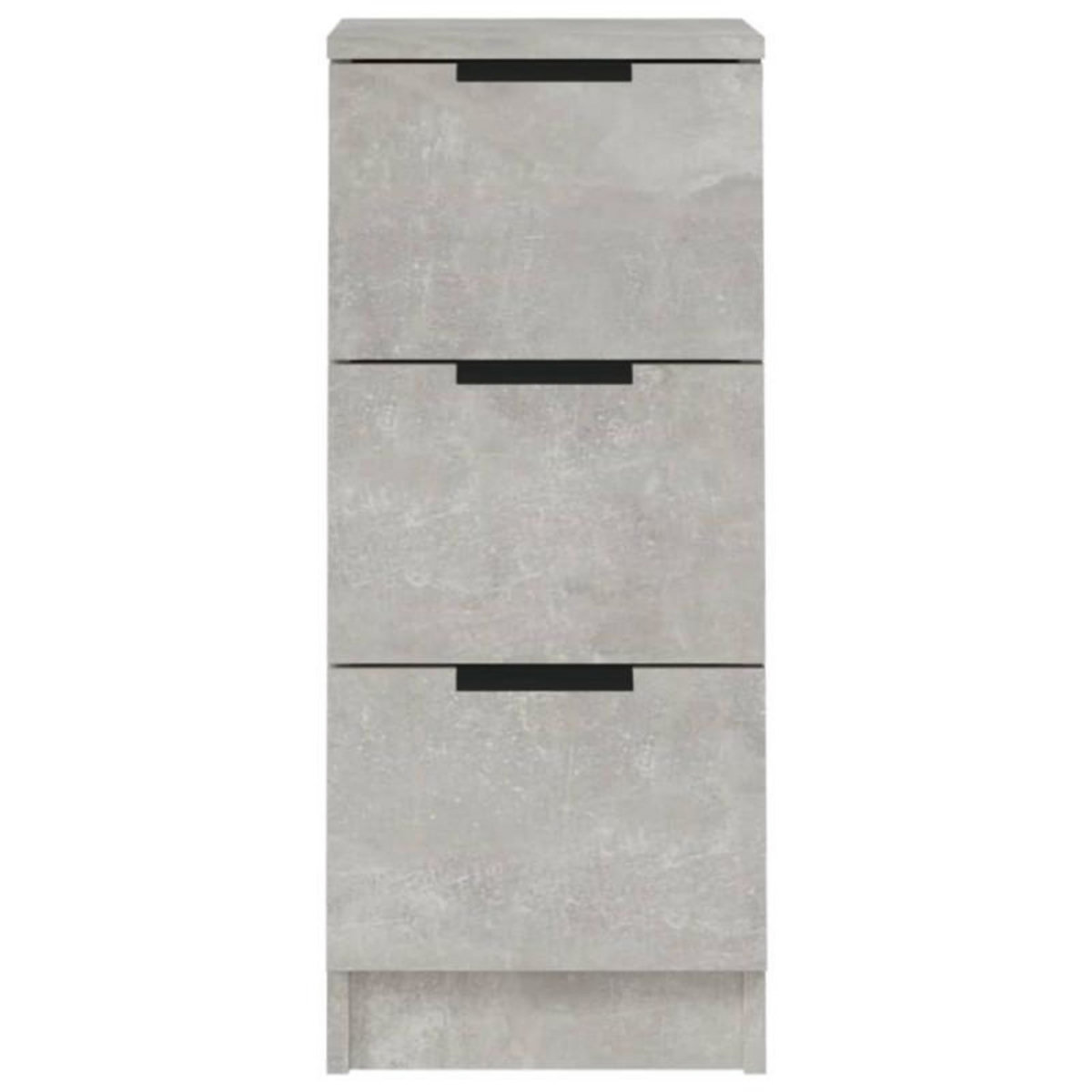 VIDAXL Buffets 2 pcs Gris béton 30x30x70 cm Bois d ingénierie