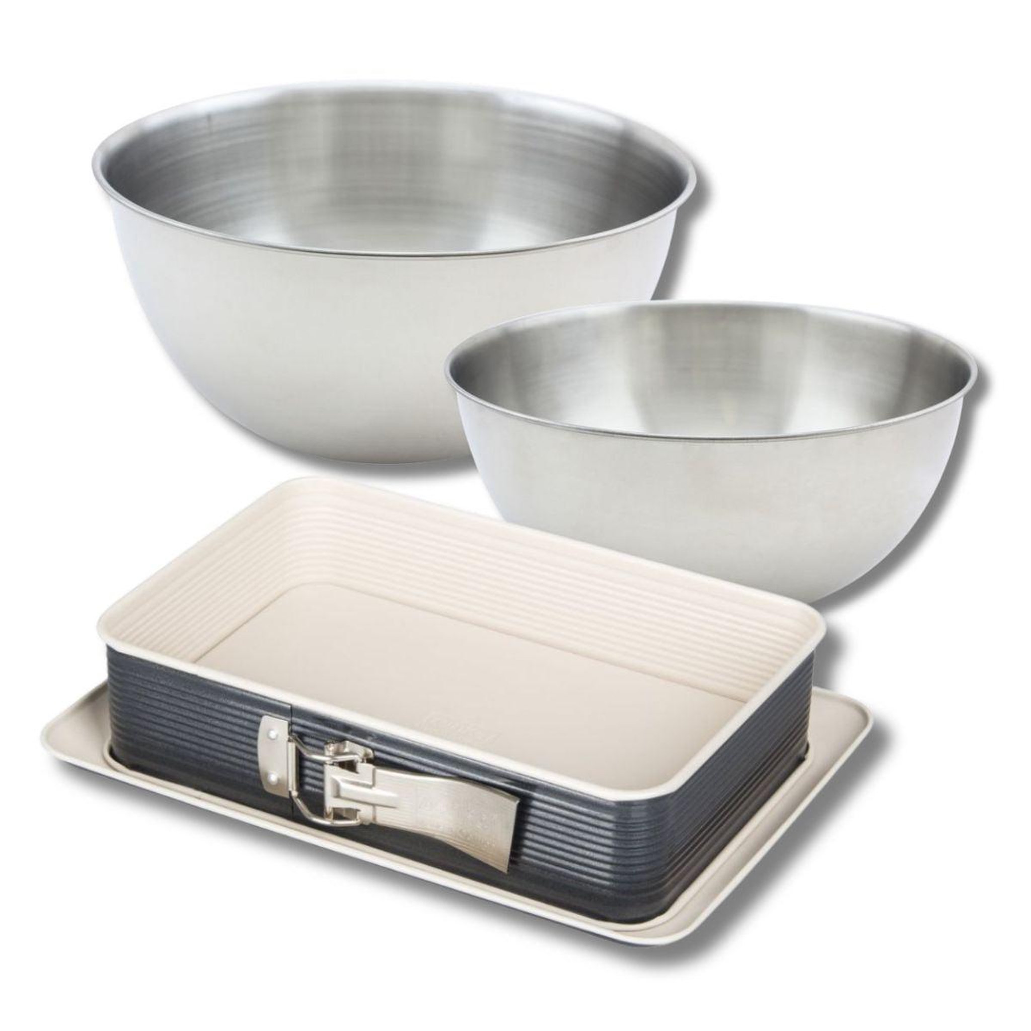 ZENKER Set de 4 ustensiles de pâtisserie moule à charnière 2 bols et spatule zenker smart pastry