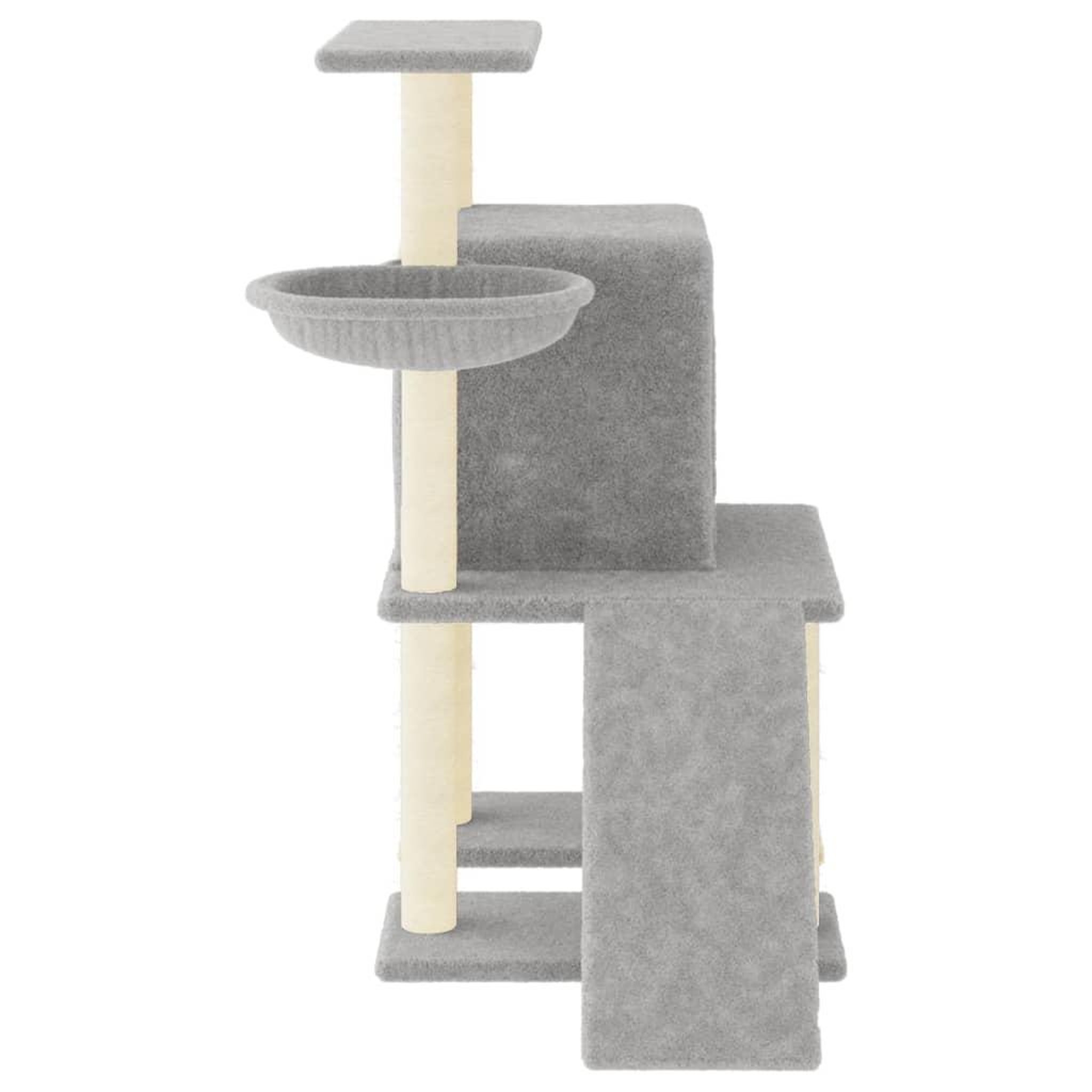 Voir la diapositive 4 : VIDAXL Arbre a chat avec griffoirs en sisal Gris clair 96,5 cm