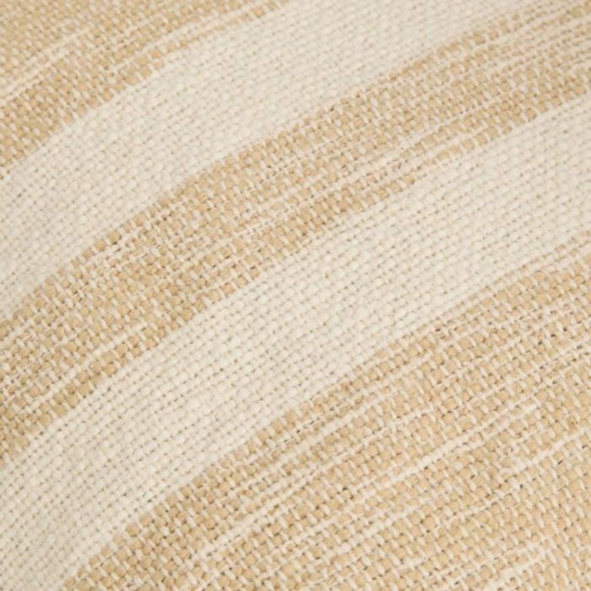 ATMOSPHERA Coussin à Rayures Effet Jute  Laini  45x45cm Naturel