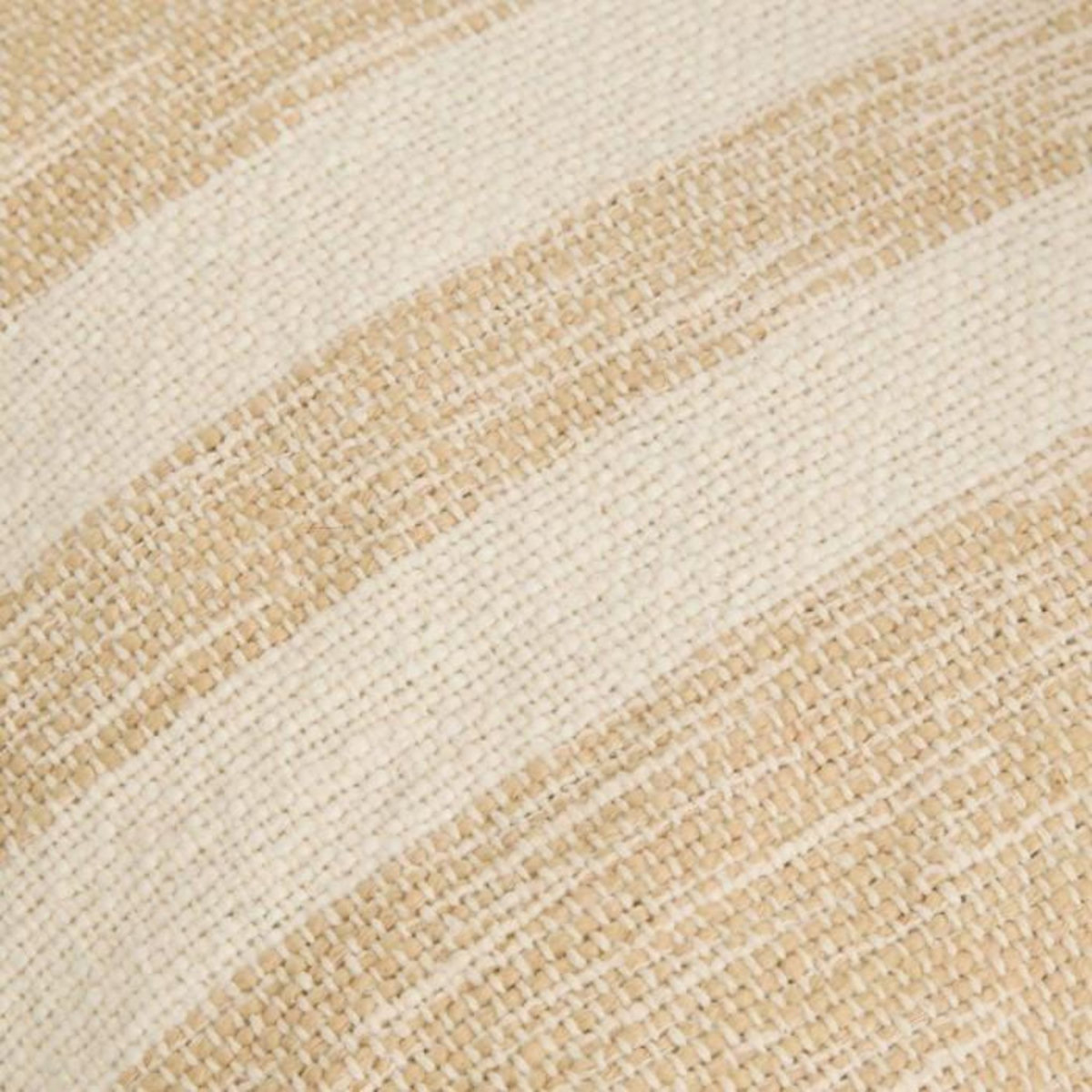 ATMOSPHERA Coussin à Rayures Effet Jute  Laini  45x45cm Naturel