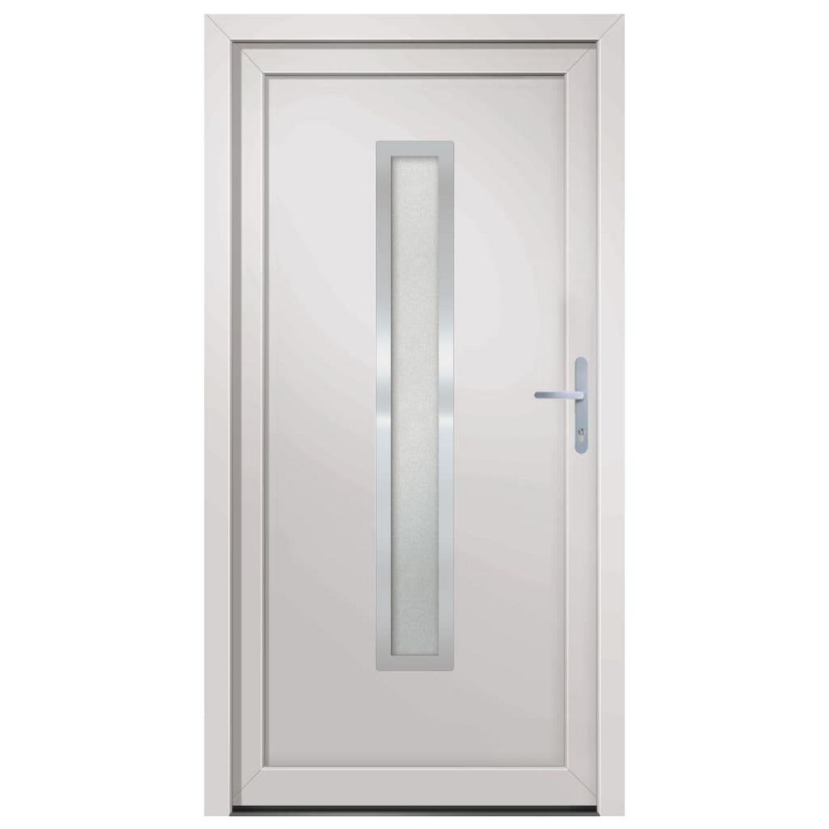 VIDAXL Porte d'entree Blanc 108x208 cm PVC