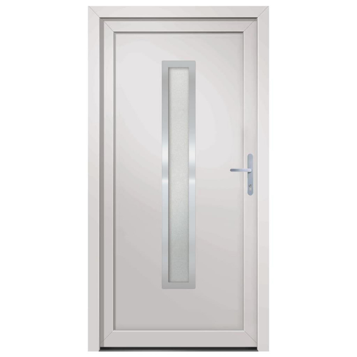 VIDAXL Porte d'entree Blanc 108x208 cm PVC