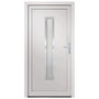 Voir la diapositive 3 : VIDAXL Porte d'entree Blanc 108x208 cm PVC