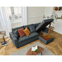 Voir la diapositive 3 : BEST MOBILIER Astoria - canapé d'angle réversible 4 places - convertible avec coffre - en simili