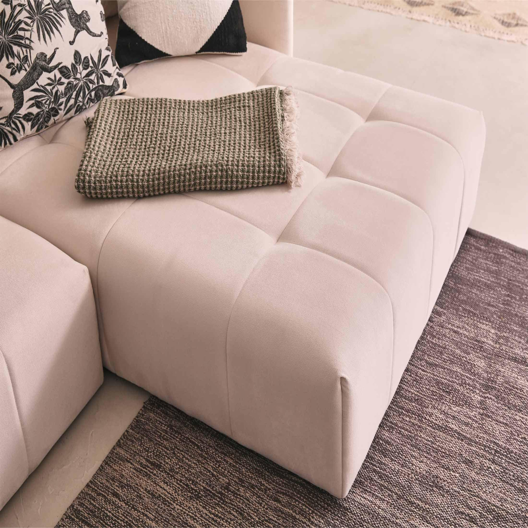 Voir la diapositive 5 : BEST MOBILIER Petra - canapé d'angle réversible - convertible avec coffre - 4 places - en velours