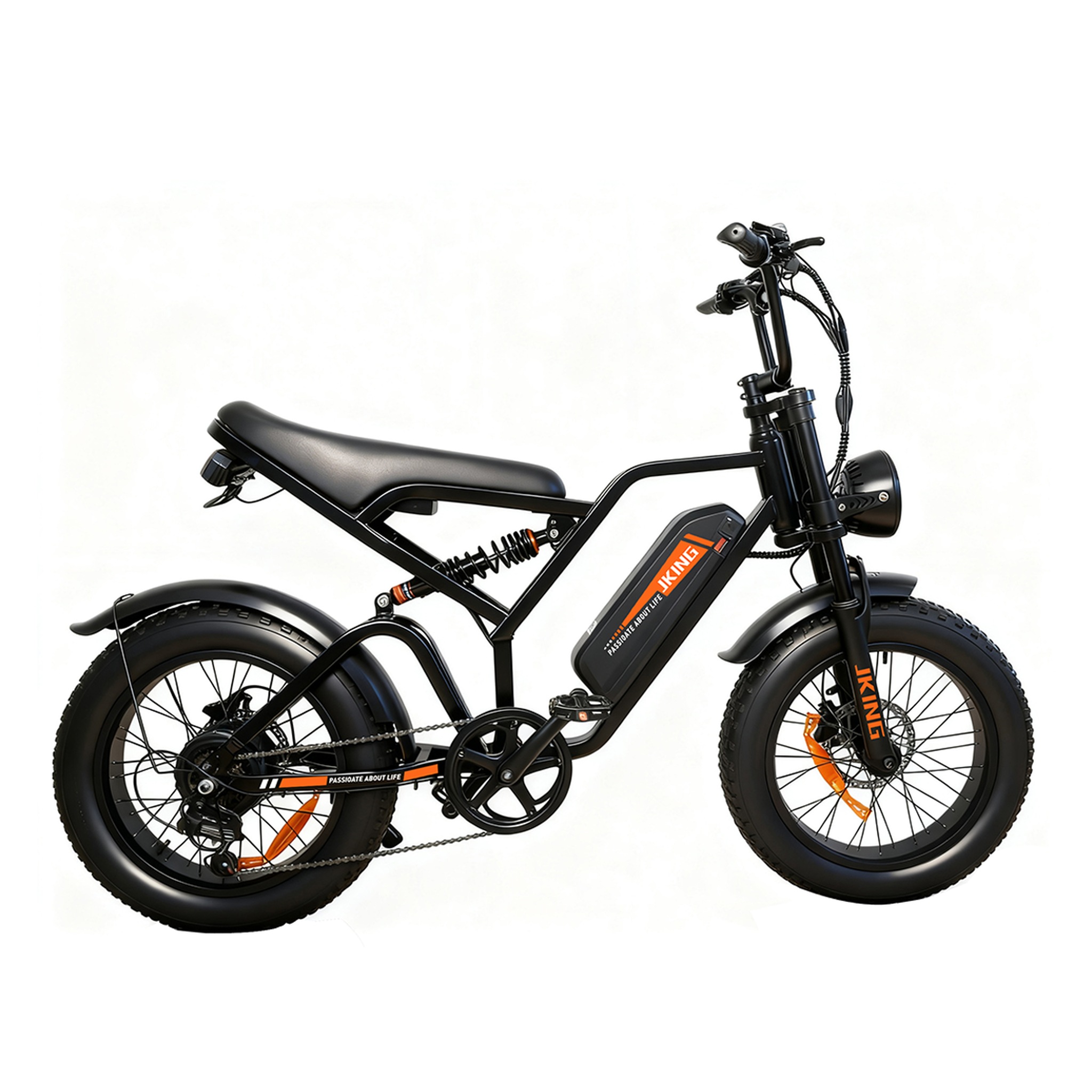 JKING Vélo électrique tout-terrain fat bike jking fxh009, batterie 48 v 15,6 ah