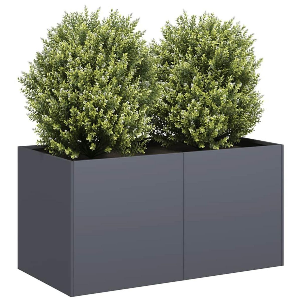 VIDAXL Jardiniere anthracite 80x40x40 cm acier lamine a froid