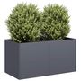 Voir la diapositive 1 : VIDAXL Jardiniere anthracite 80x40x40 cm acier lamine a froid