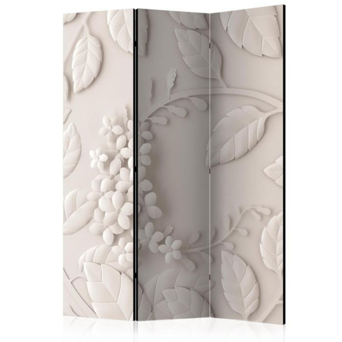 Paris Prix Paravent 3 Volets  Paper Flowers Cream  135x172cm