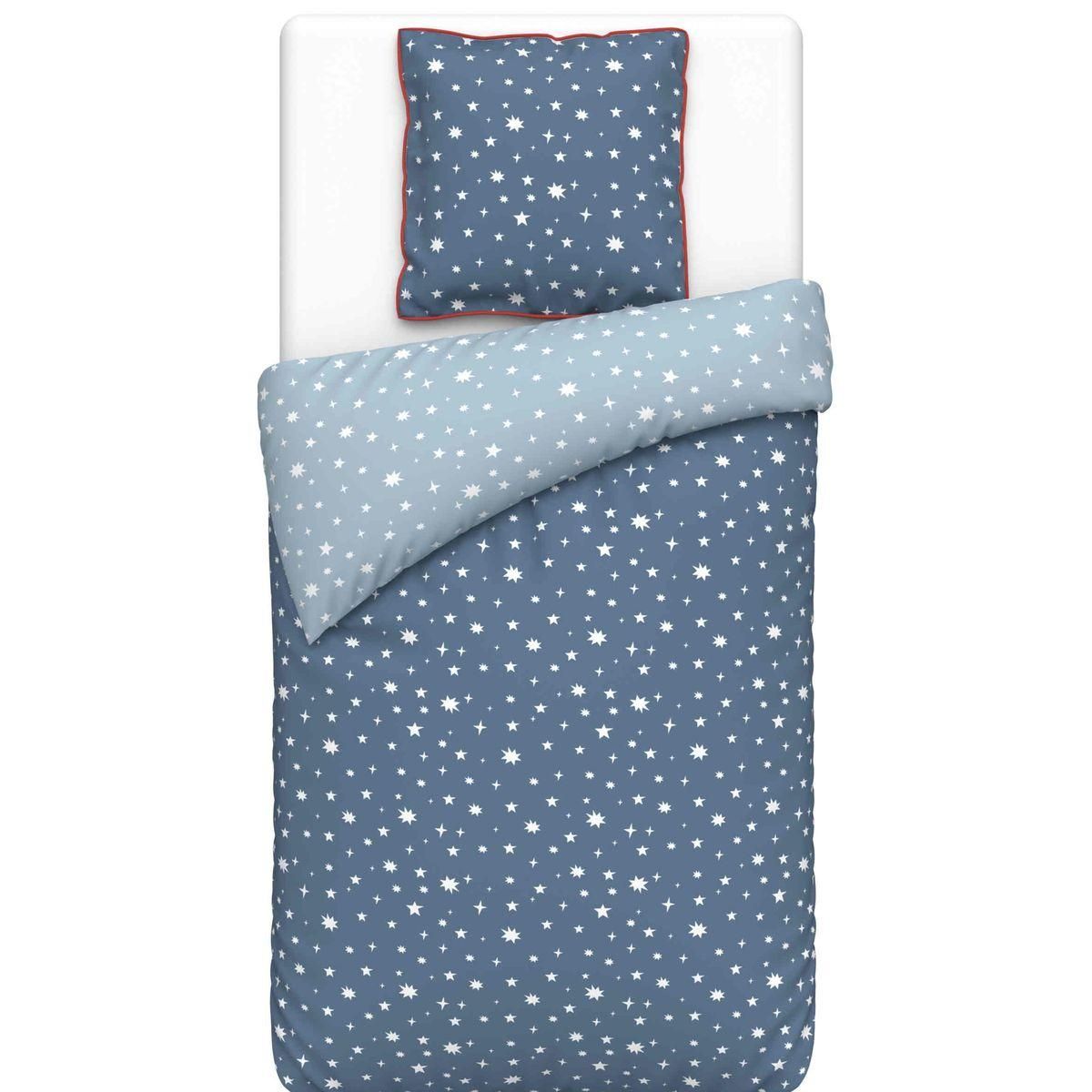 ACTUEL Parure housse de couette enfant en coton STARRY NIGHT