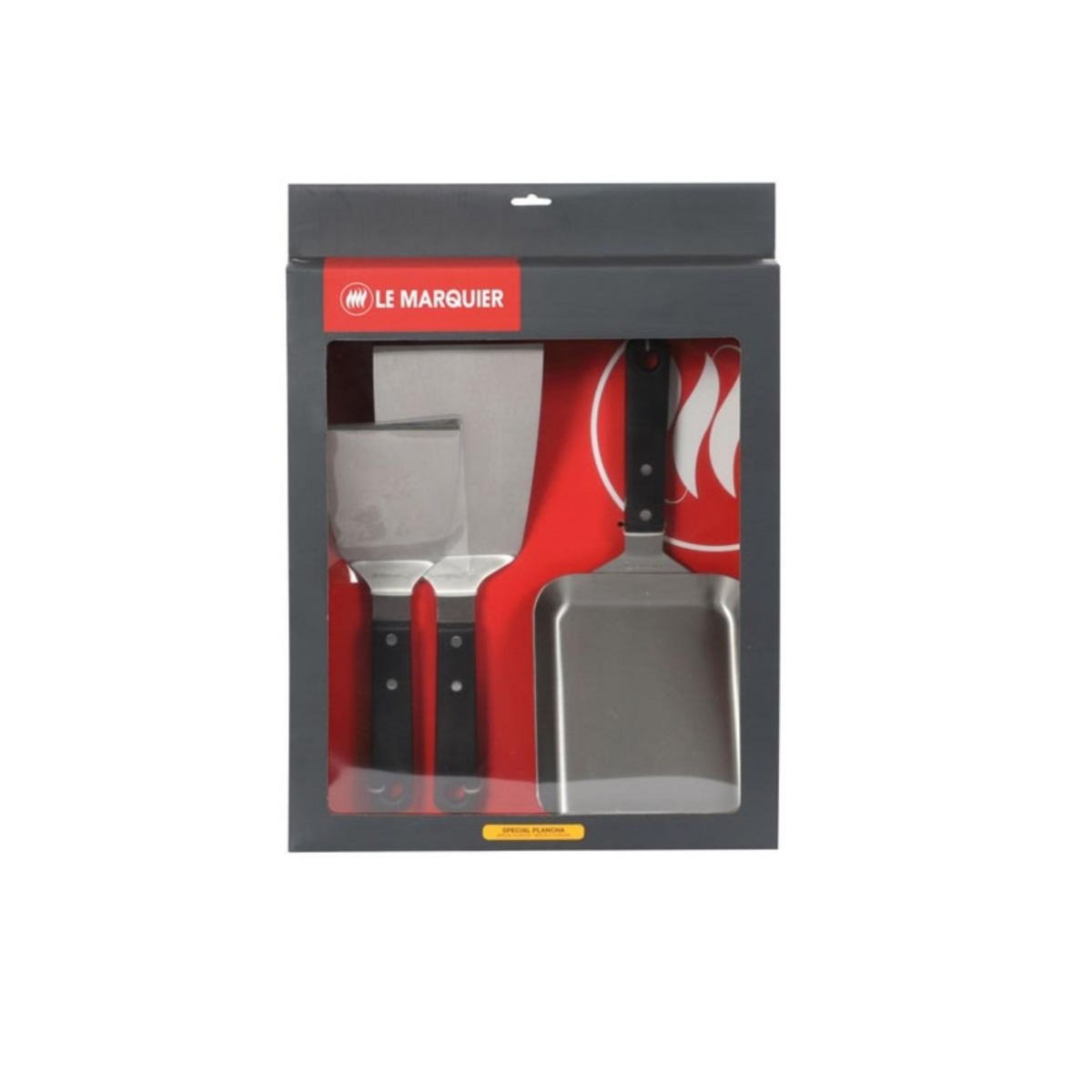 Le marquier Ustensile plancha Kit 3 spatules inox
