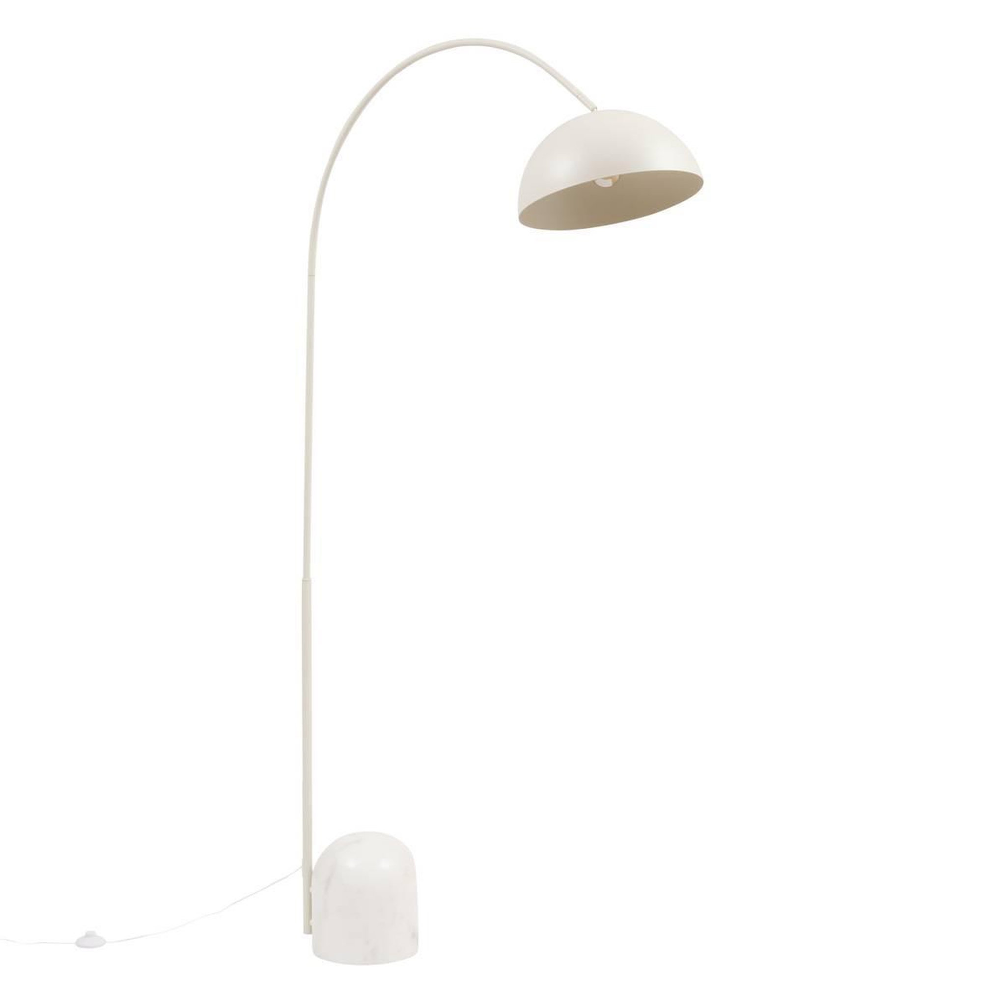 ATMOSPHERA Lampadaire arc en marbre  shani  193cm argile