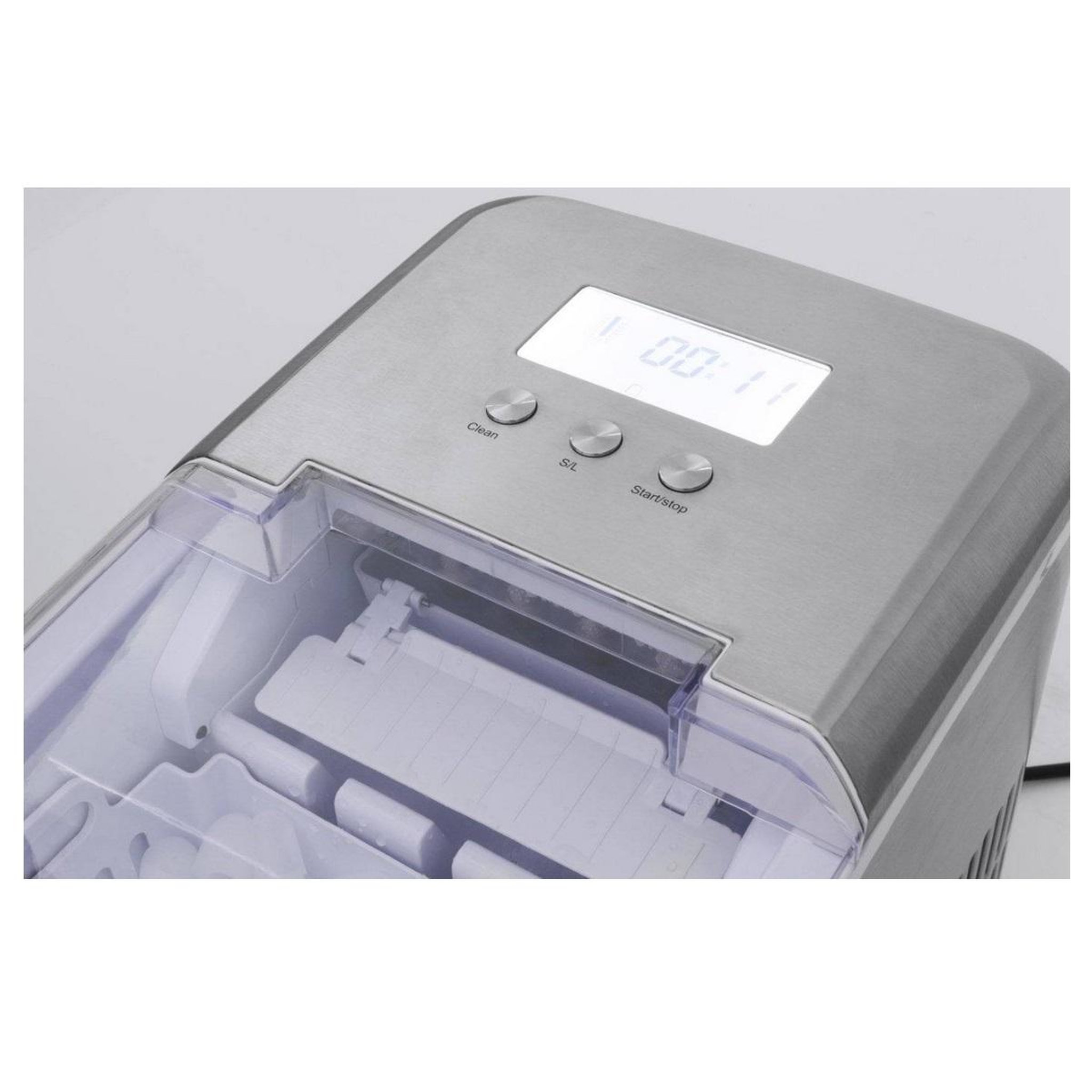 Voir la diapositive 2 : caso Machine à glaçons 150w 12kg/24h inox/noir - 3304
