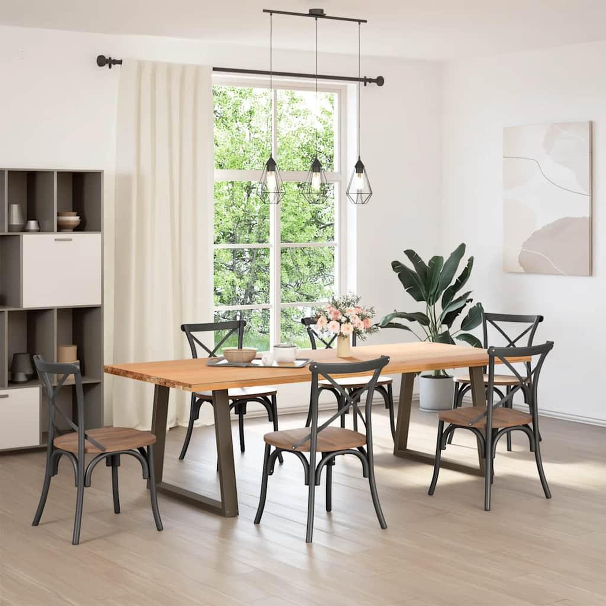Voir la diapositive 2 : VIDAXL Pieds de table a manger forme de V 2 pcs 80x(72-73,3) cm acier