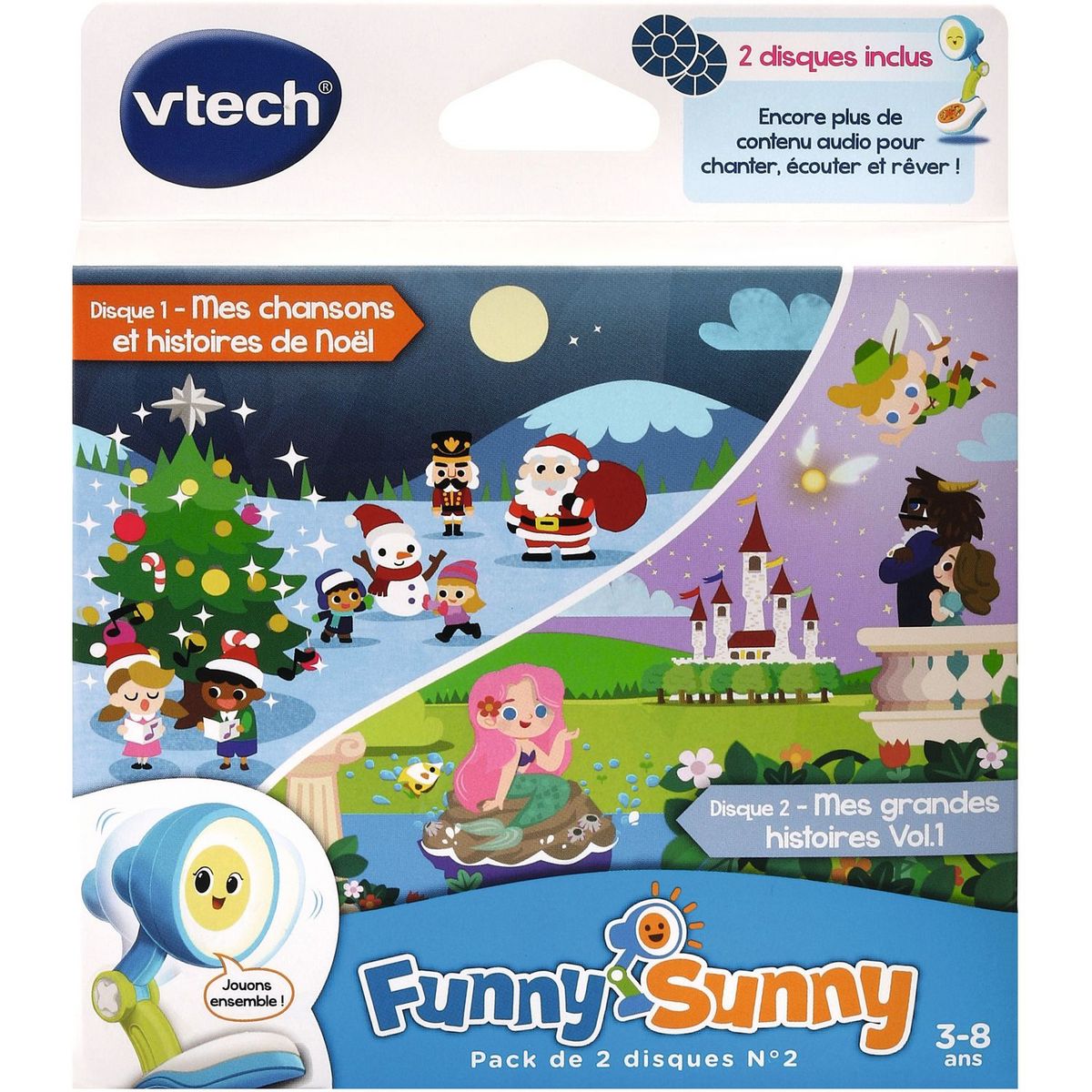 VTECH Pack 2 disques numéro 2 Funny Sunny 