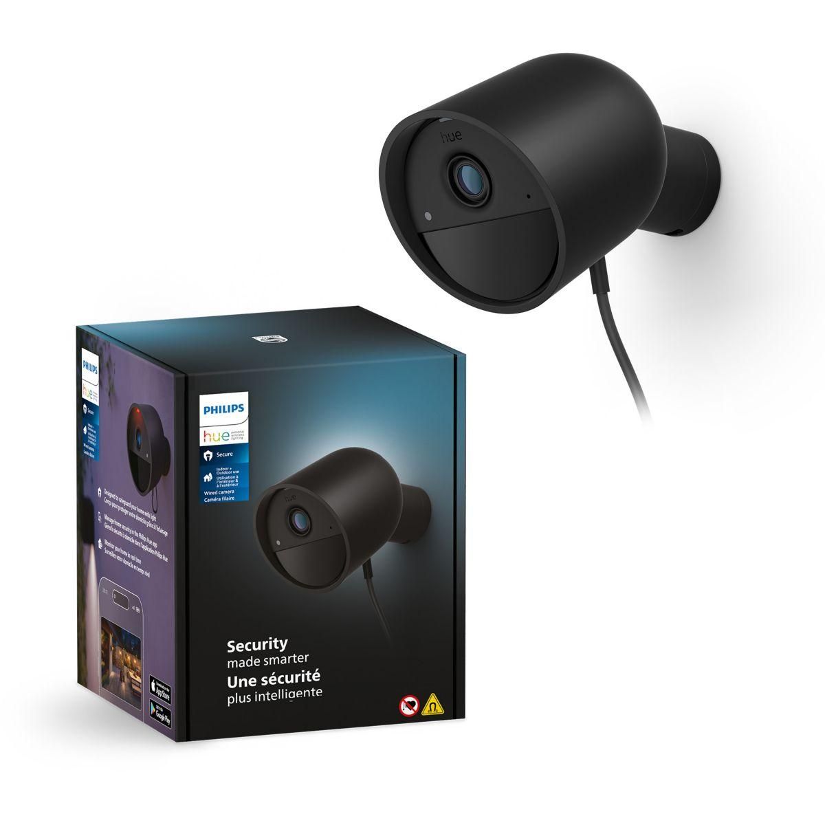 Philips Caméra de surveillance HUE SECURE sans fil noire
