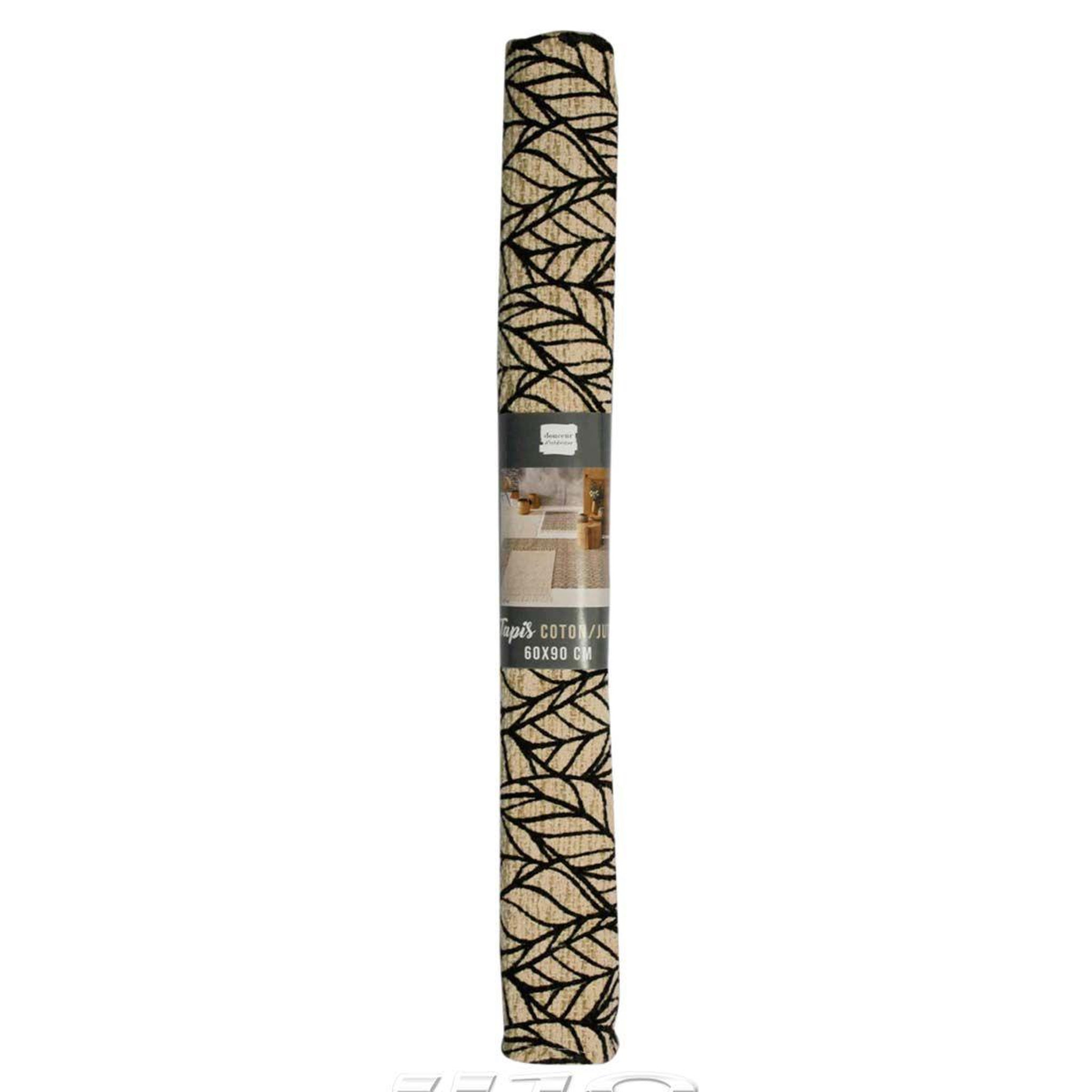 Voir la diapositive 5 : Douceur d'Intérieur Tapis déco à franges  kalinda  60x90cm noir