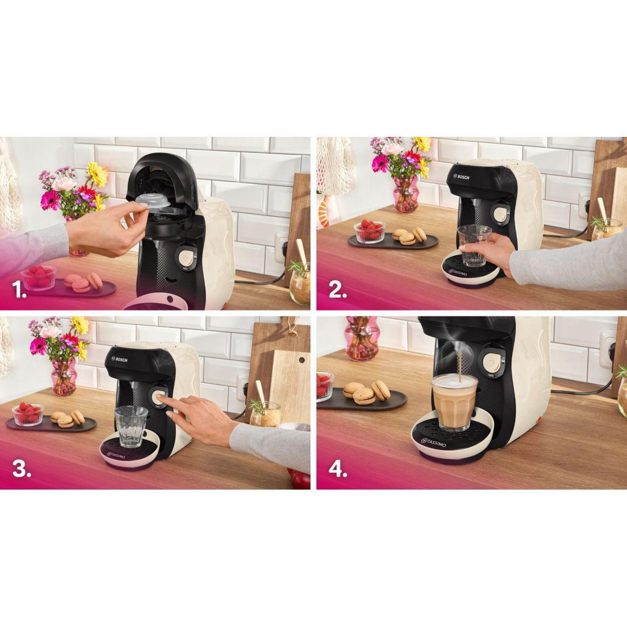 Voir la diapositive 4 : BOSCH Tassimo tas107e tassimo - t10 happy