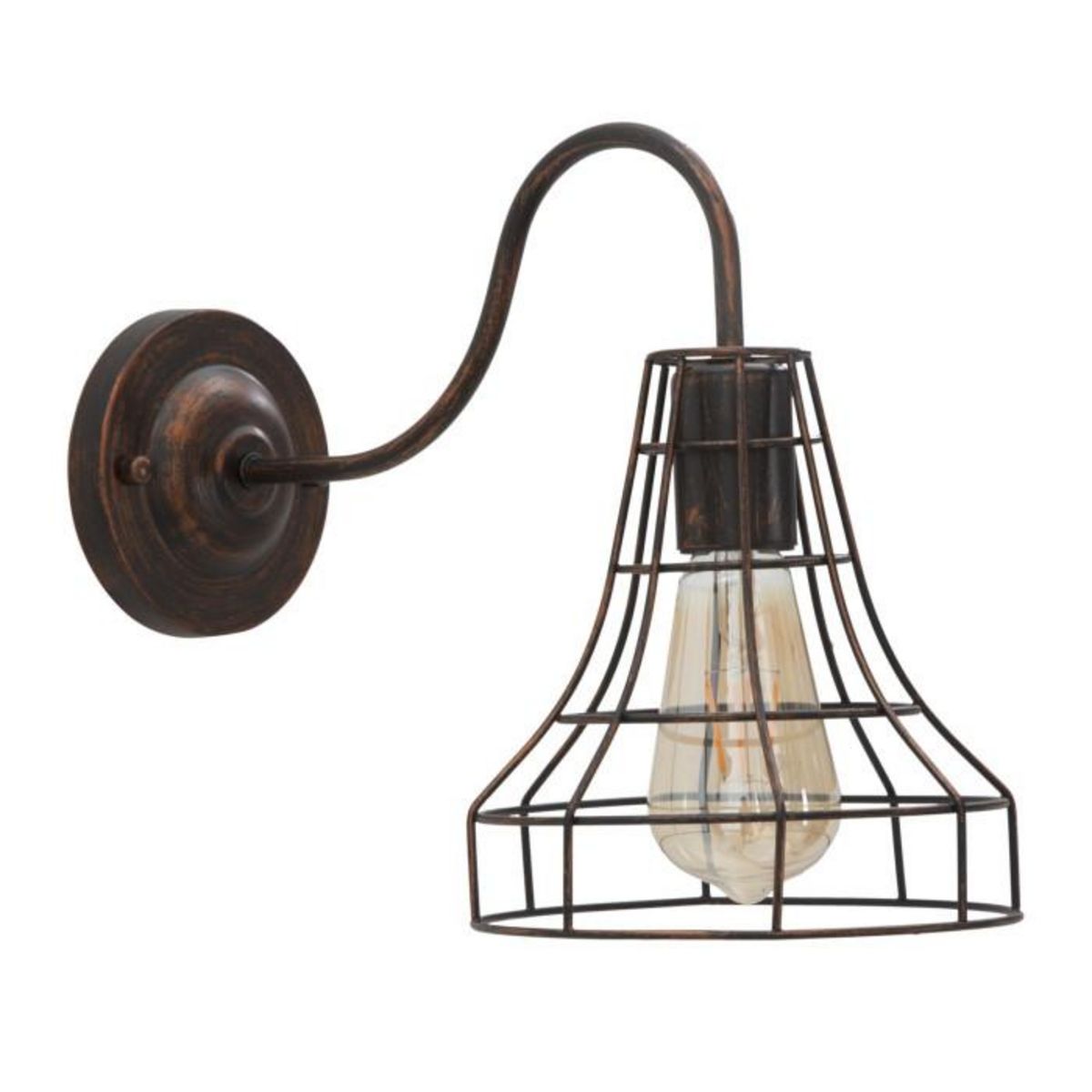 Paris Prix Applique Murale en Métal  Industry  34cm Noir