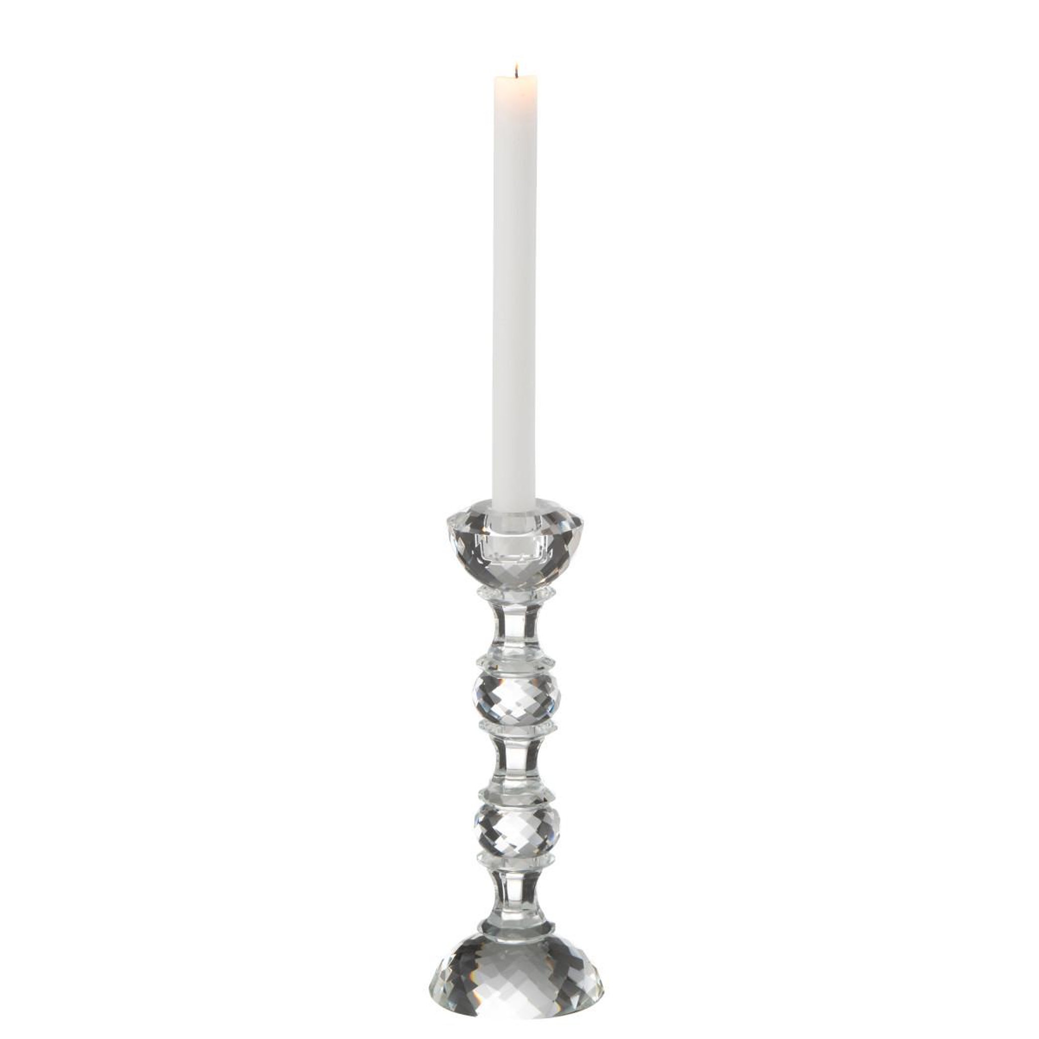 Voir la diapositive 2 : J-LINE Chandelier design en cristal  marie  26cm transparent