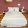 Voir la diapositive 2 : COTE DECO Housse de couette 240x220 HELIS + 2 taies microfibre