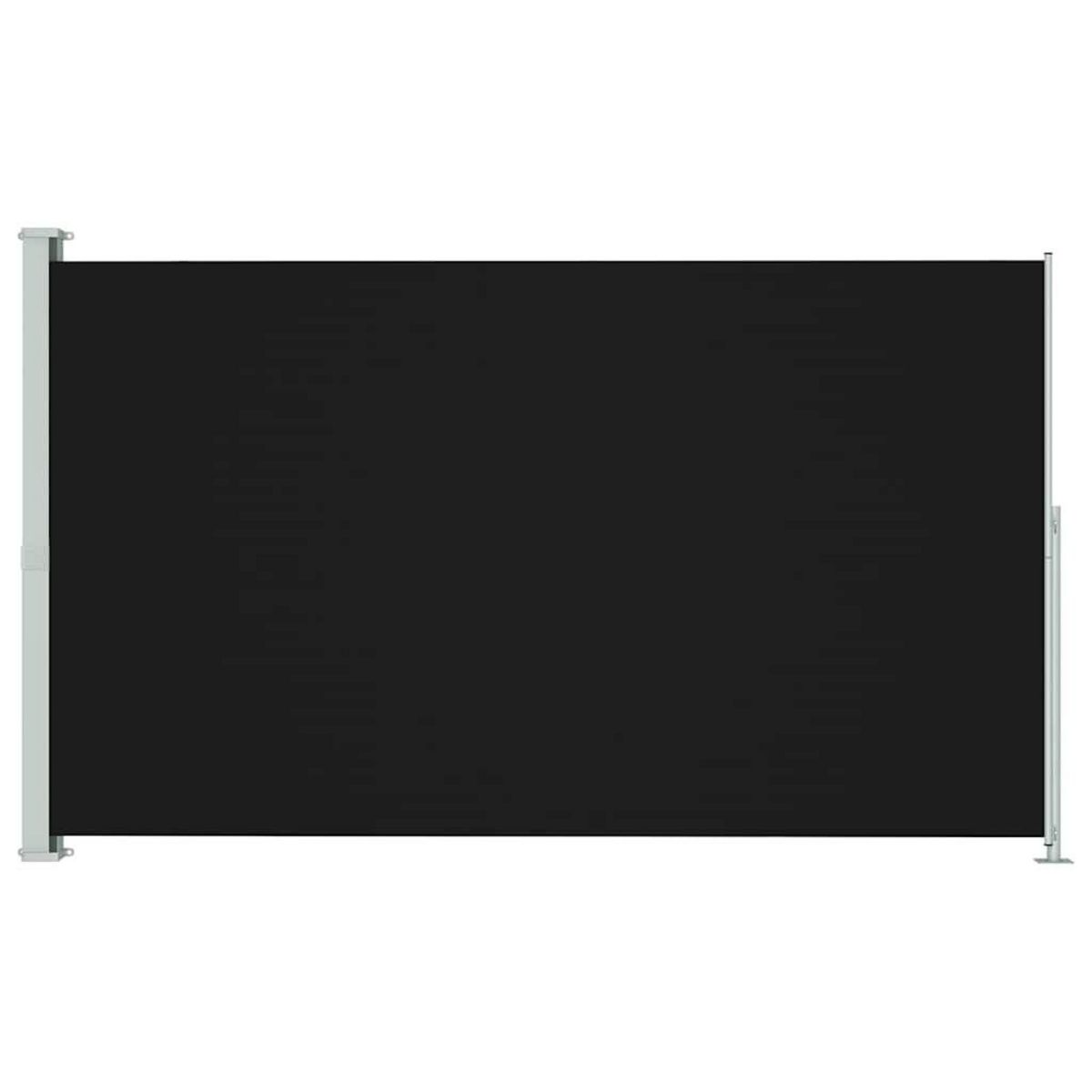 VIDAXL Auvent lateral retractable de patio 220x300 cm Noir