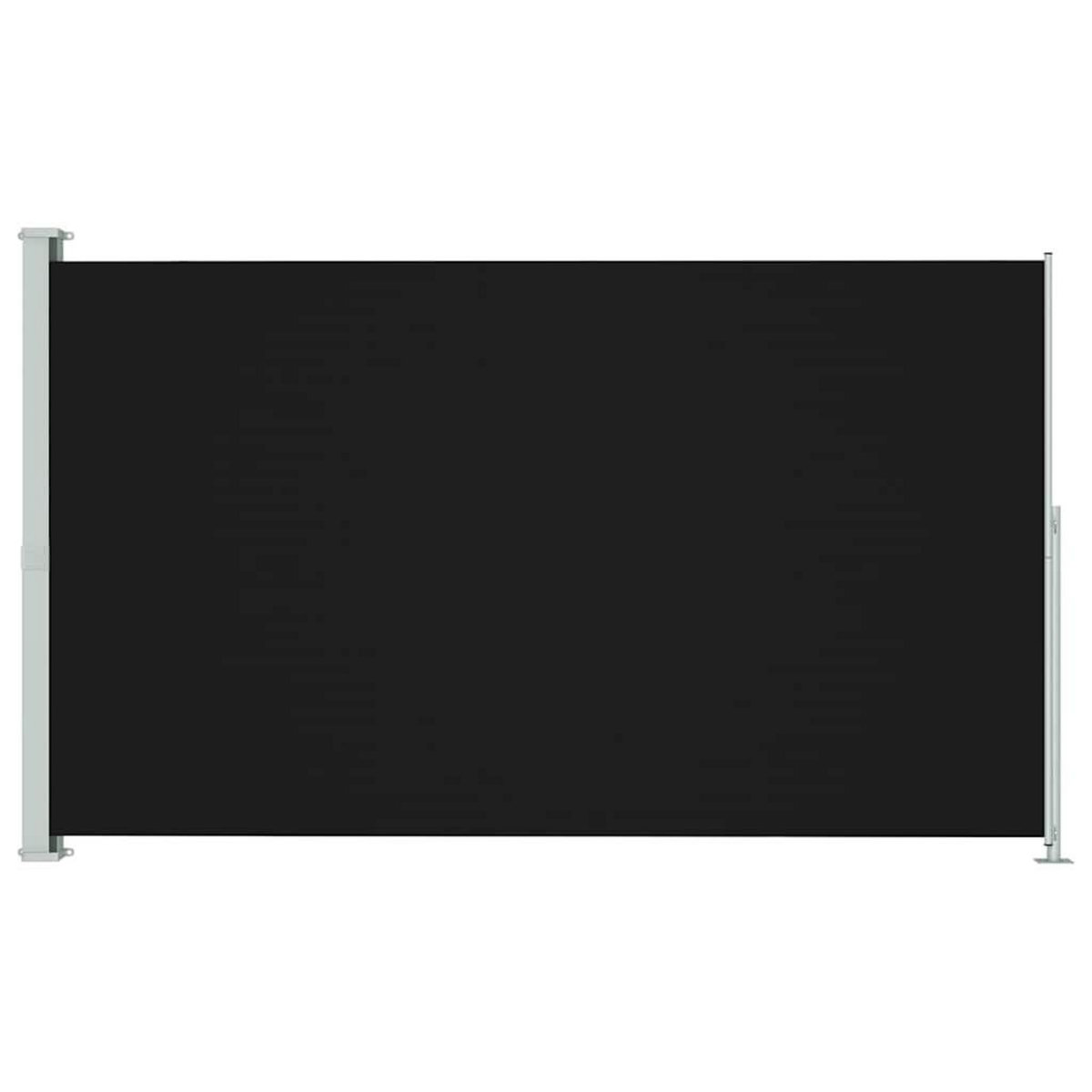 VIDAXL Auvent lateral retractable de patio 220x300 cm Noir