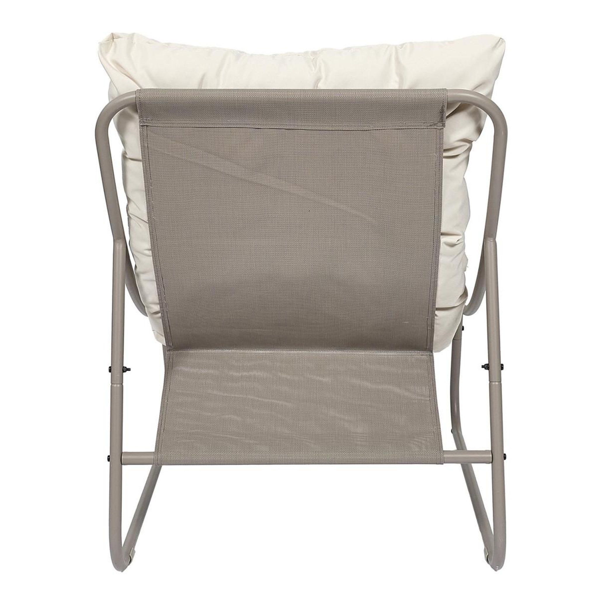 Voir la diapositive 4 : The Home Deco Factory Fauteuil d'extérieur  dolce vita  88cm beige