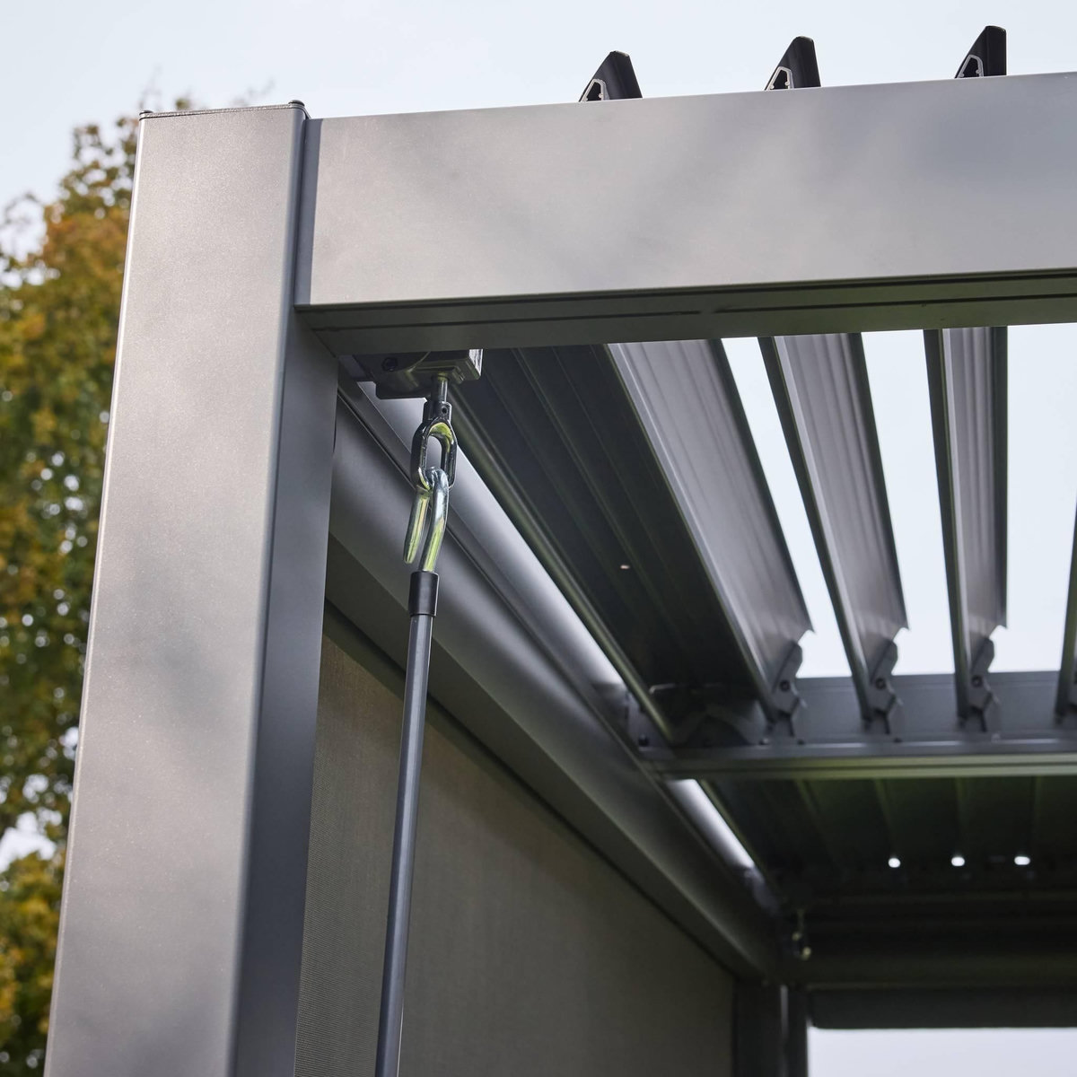 SWEEEK Pergola bioclimatique aluminium et acier lames orientables 4x3m Palace