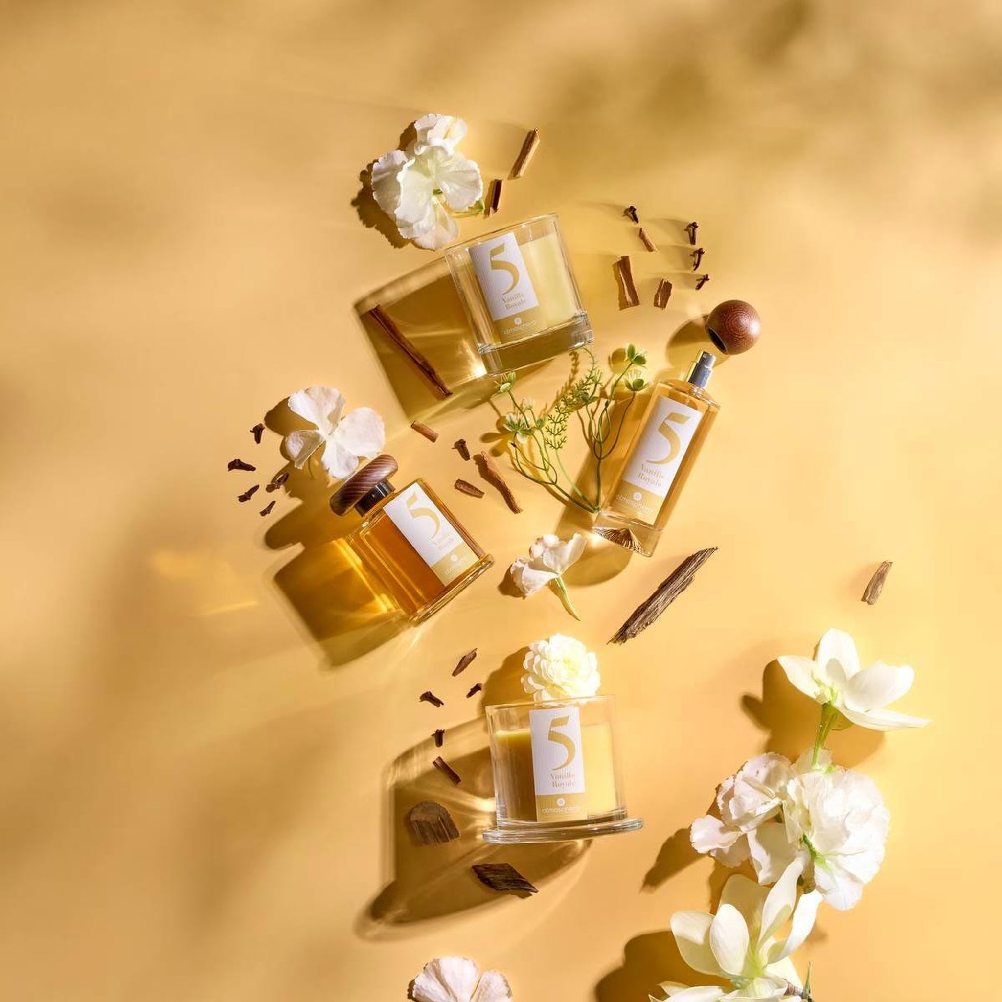 Voir la diapositive 3 : ATMOSPHERA Bougie parfumée en verre  numia  180g vanille royale
