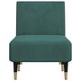 Voir la diapositive 4 : VIDAXL Chaise longue vert fonce velours