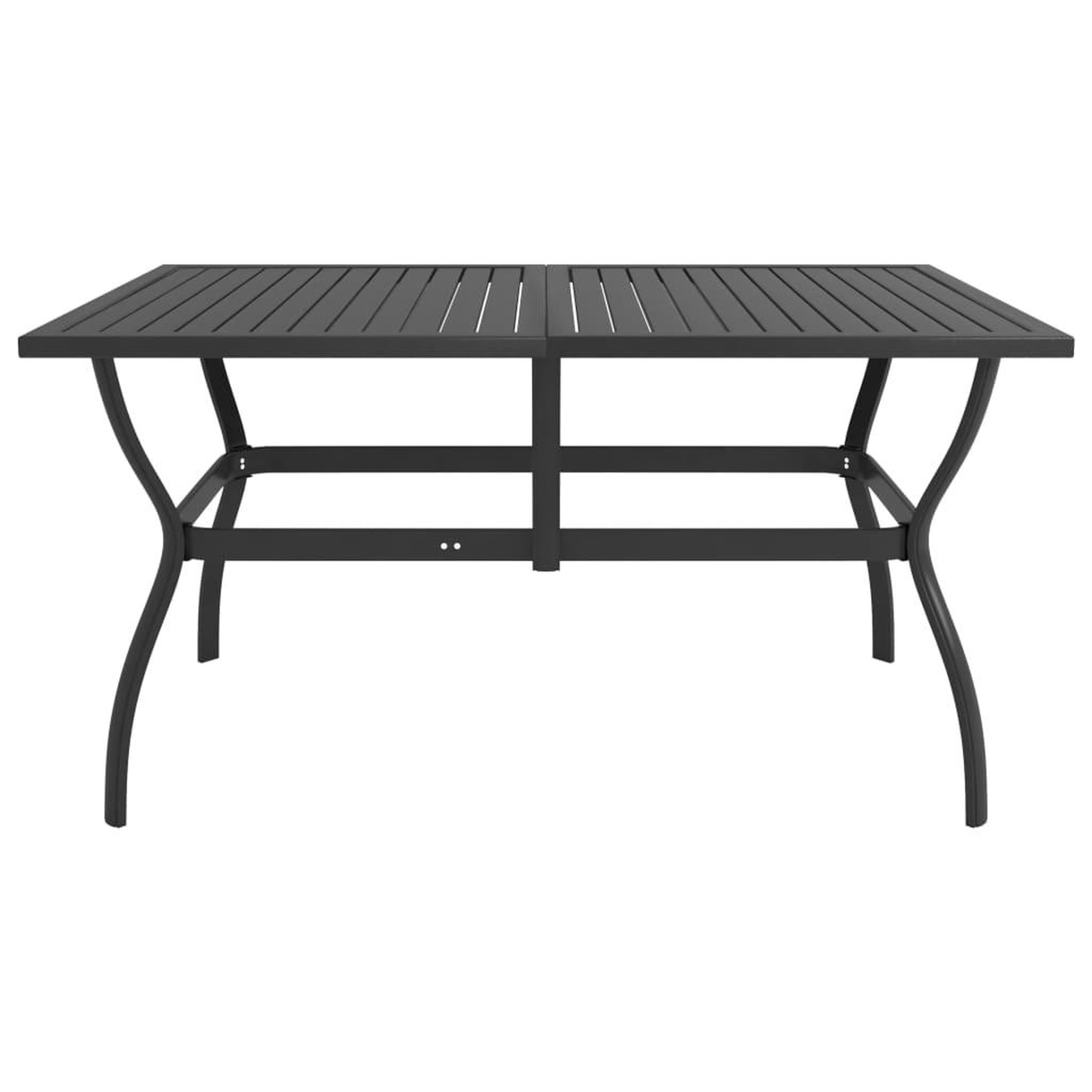 Voir la diapositive 2 : VIDAXL Table de jardin Anthracite 140x80x72 cm Acier
