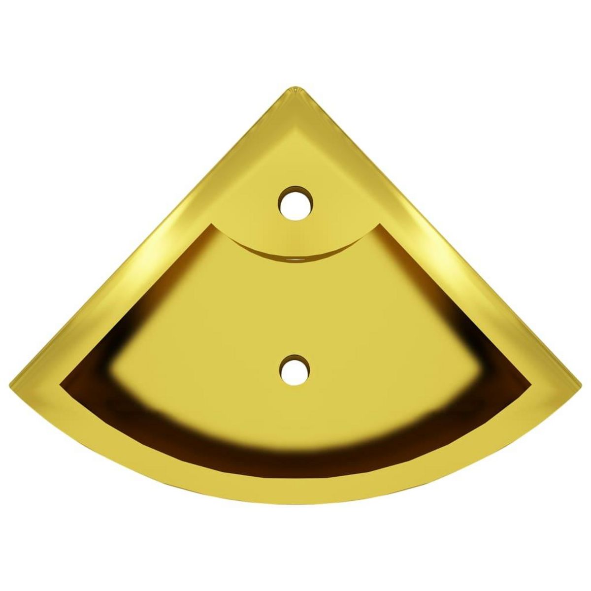 VIDAXL Lavabo avec trop-plein 45x32x12,5 cm Ceramique Dore