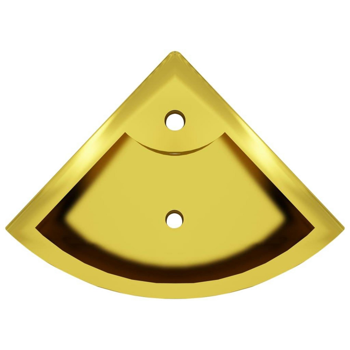 VIDAXL Lavabo avec trop-plein 45x32x12,5 cm Ceramique Dore