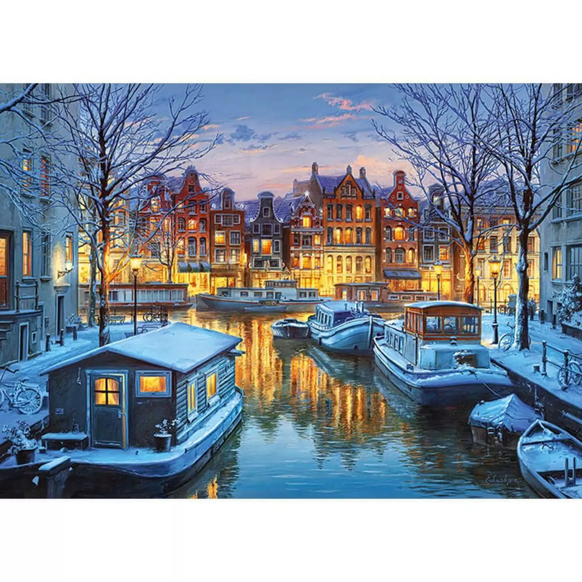  Puzzle 1000 pièces :  Amsterdam la nuit