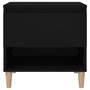 Voir la diapositive 5 : VIDAXL Table de chevet Noir 50x46x50 cm Bois d'ingenierie