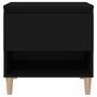 Voir la diapositive 5 : VIDAXL Table de chevet Noir 50x46x50 cm Bois d'ingenierie