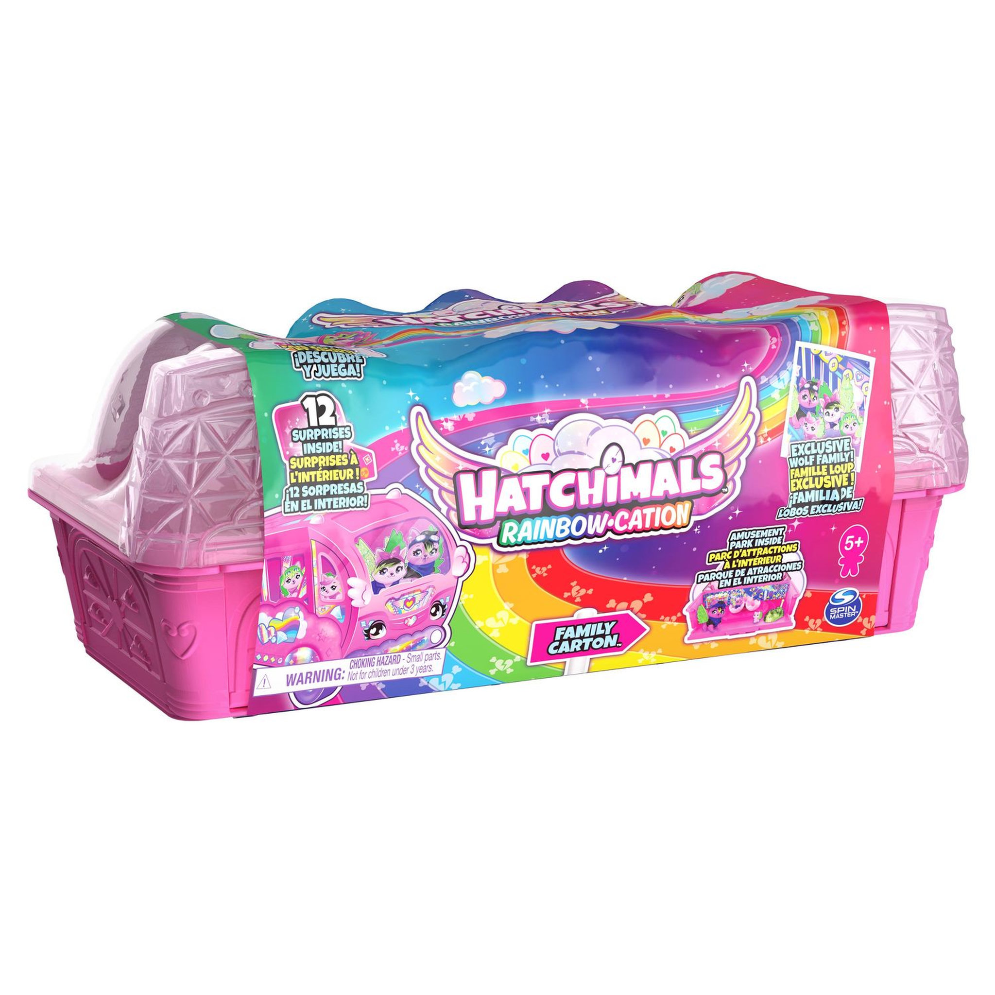 Voir la diapositive 1 : SPIN MASTER Pack Aventure 10 Famille Surprise Loups - Hatchimals
