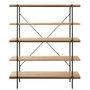 Voir la diapositive 2 : Paris Prix Étagère 5 Niveaux en Bois  Dresa  166cm Naturel