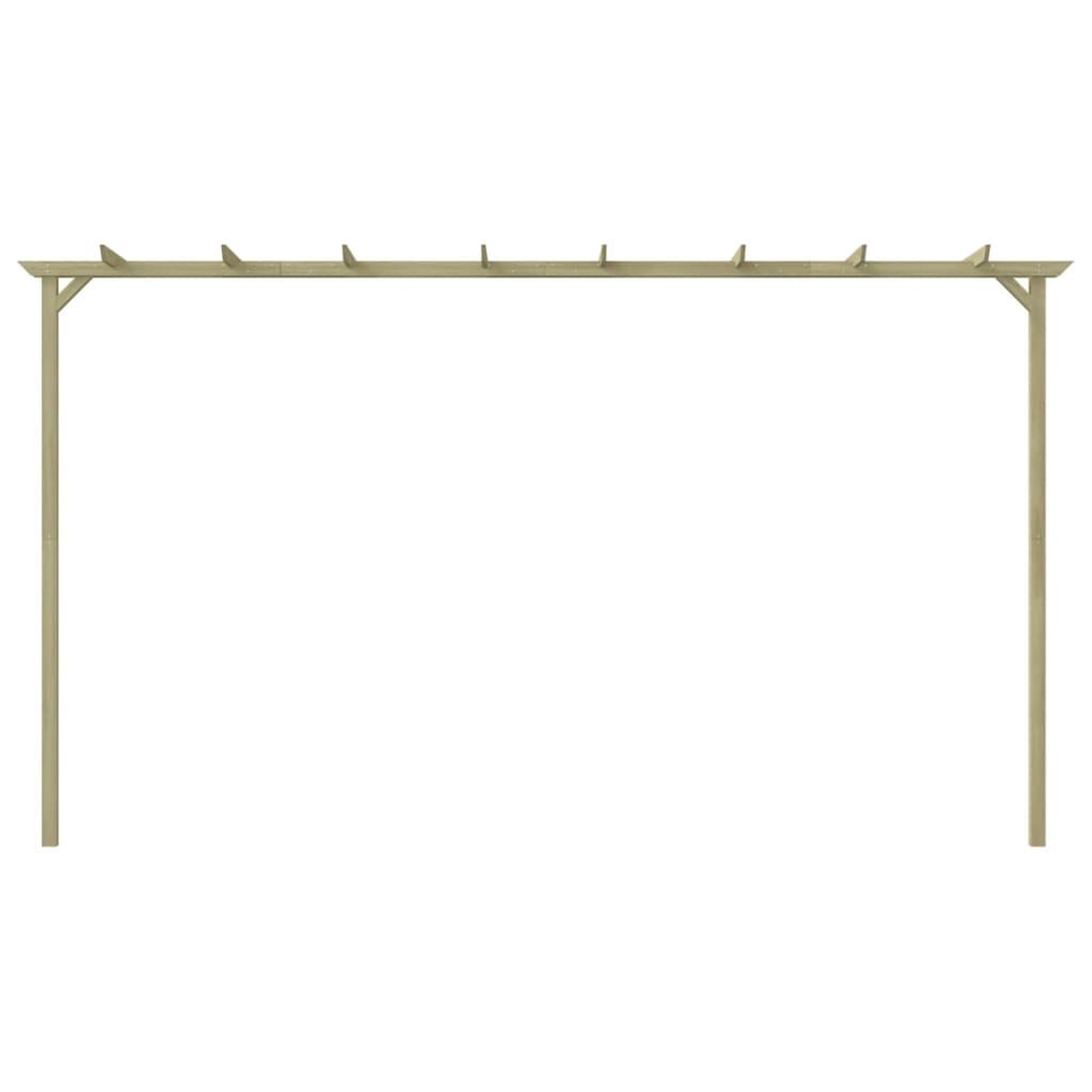 Voir la diapositive 2 : VIDAXL Pergola de jardin pin impregne 360x200x60 cm