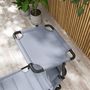 Voir la diapositive 4 : OUTSUNNY Lot de 2 bains de soleil transats pliables réglables avec pare-soleil gris