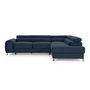 Voir la diapositive 6 : BEST MOBILIER Talisay - canapé d'angle droit - 5 places - convertible avec coffre - en velours