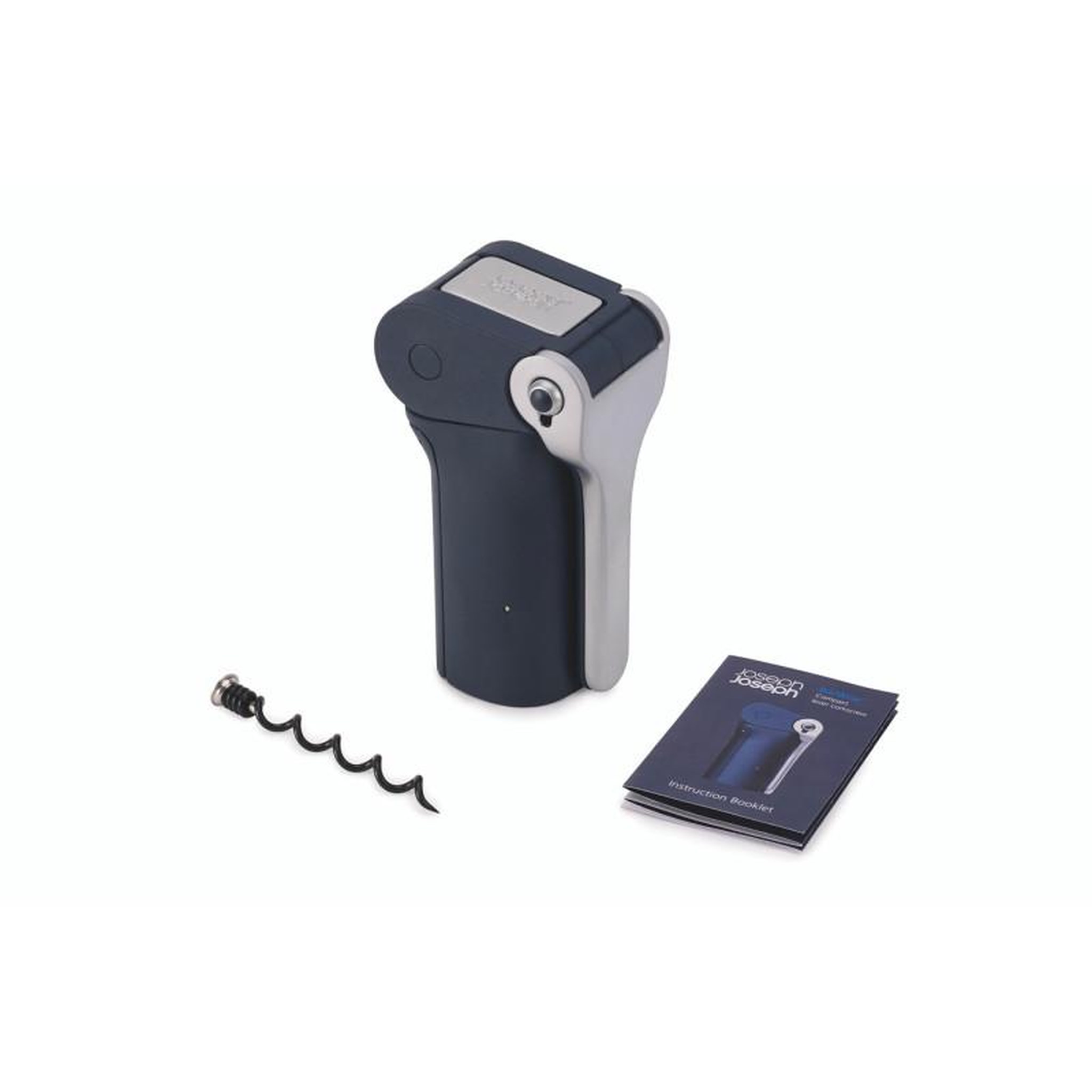 Voir la diapositive 2 : Joseph Joseph Accessoire cave à vin Joseph Joseph BarWise Tire bouchon a levier compact Bleu
