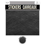 SUD TRADING 2 Stickers effet ardoise - 30 x 30 cm - noir