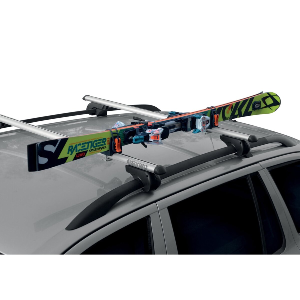 MENABO Porte-skis pour barres de toit Ski Rack 