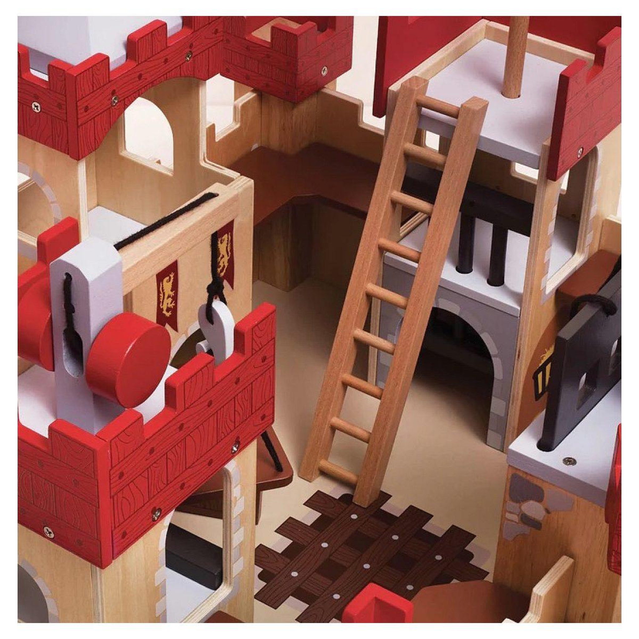 Voir la diapositive 2 : Le Toy Van Chateau en bois lionheart